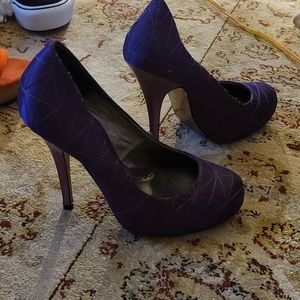 Bebe purple 5 inch stilletto